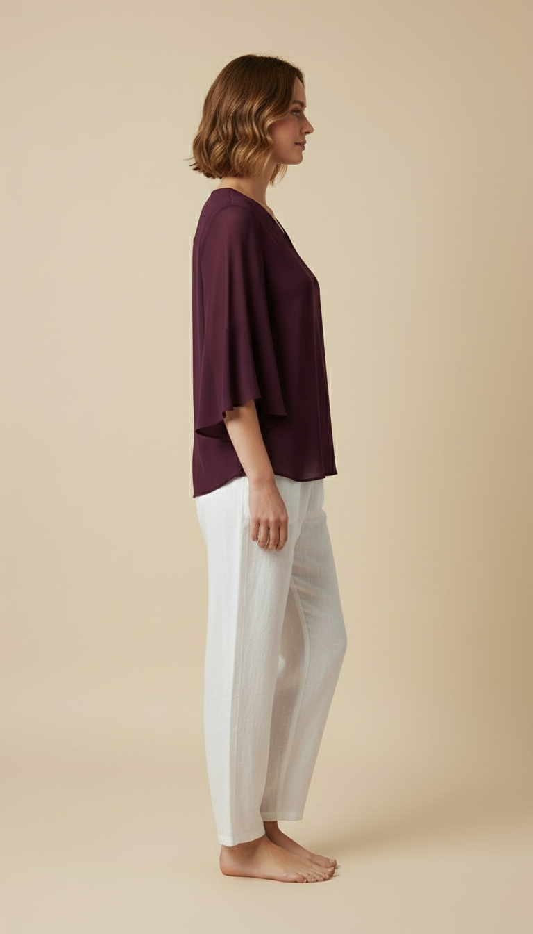 Seravyn | Women’s Relaxed V-Neck Summer Top
