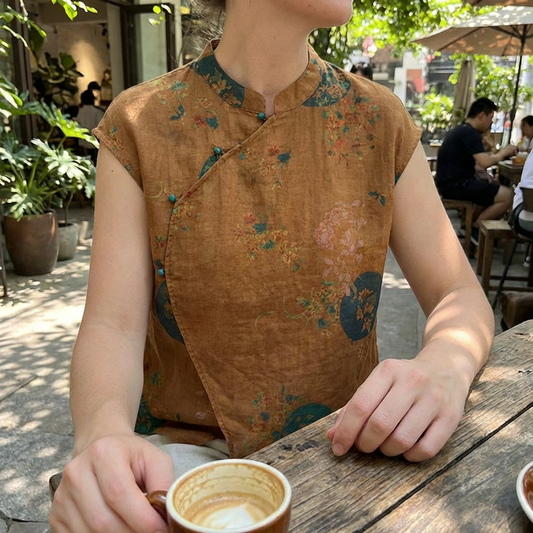 Rowan | Relaxed Floral Sleeveless Summer Top