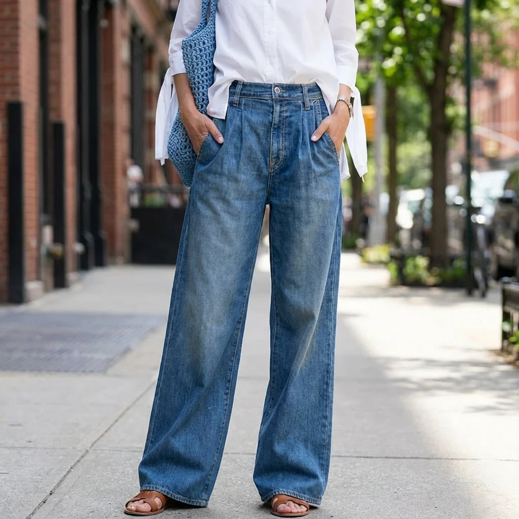 Elira | Women’s Relaxed Wide Leg Jeans