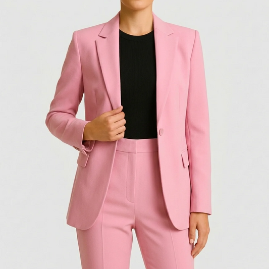 Women’s Elegant Evening Set – Tailored Blazer and Tapered Pants