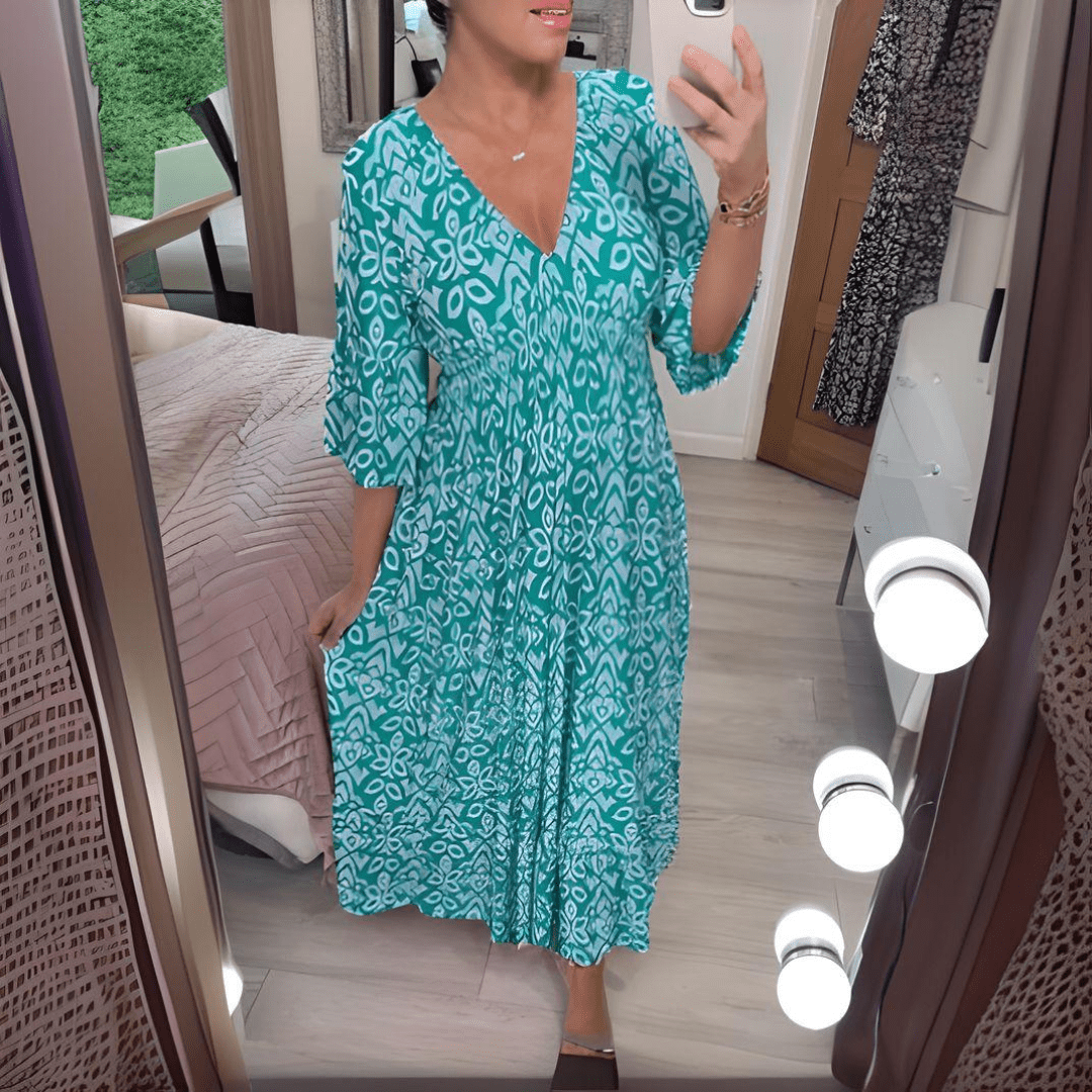 Zeraphine | Women’s Printed Relaxed Midi Dress