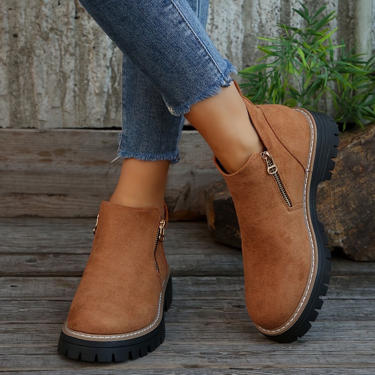 Jordan | Women’s Orthopedic Ankle Boots with Side Zipper
