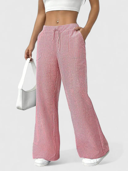Women’s Boho Pants – Drawstring Relaxed Fit Trousers