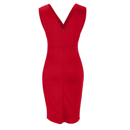 Kaelira | Sleeveless V Neck Midi Dress