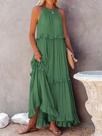 Elarisse | Women’s Sleeveless Tiered Maxi Dress