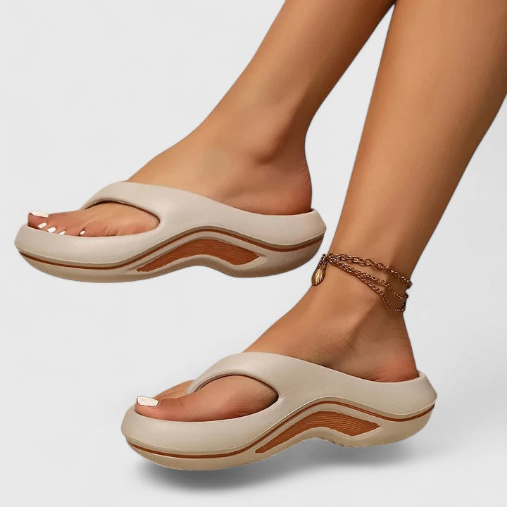 Aurevella | Women’s Orthopedic slides with Cushioned Sole