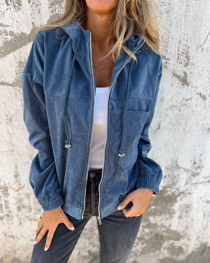Cordavelle | Women’s Zip-Front Textured Summer Jacket