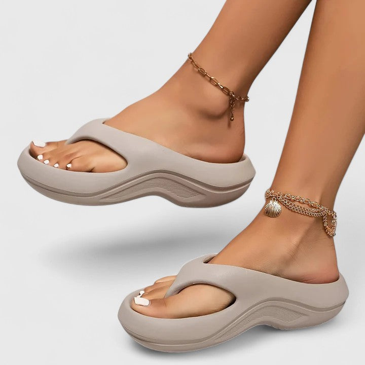 Aurevella | Women’s Orthopedic slides with Cushioned Sole
