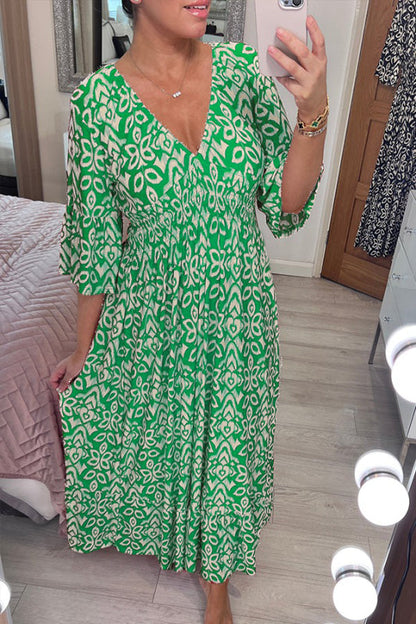 Elarisse | Women’s Flowing Bohemian Midi Dress