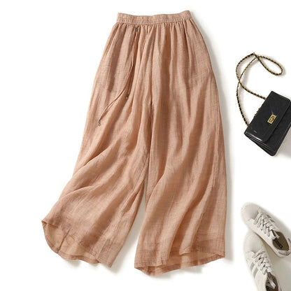 Relaxed Summer Pants – Lightweight Drawstring Pants for Women