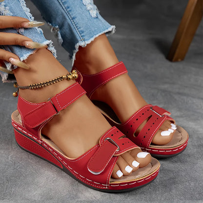 Women’s Open-Toe Sandals – Adjustable Strap Design with Cushioned Sole