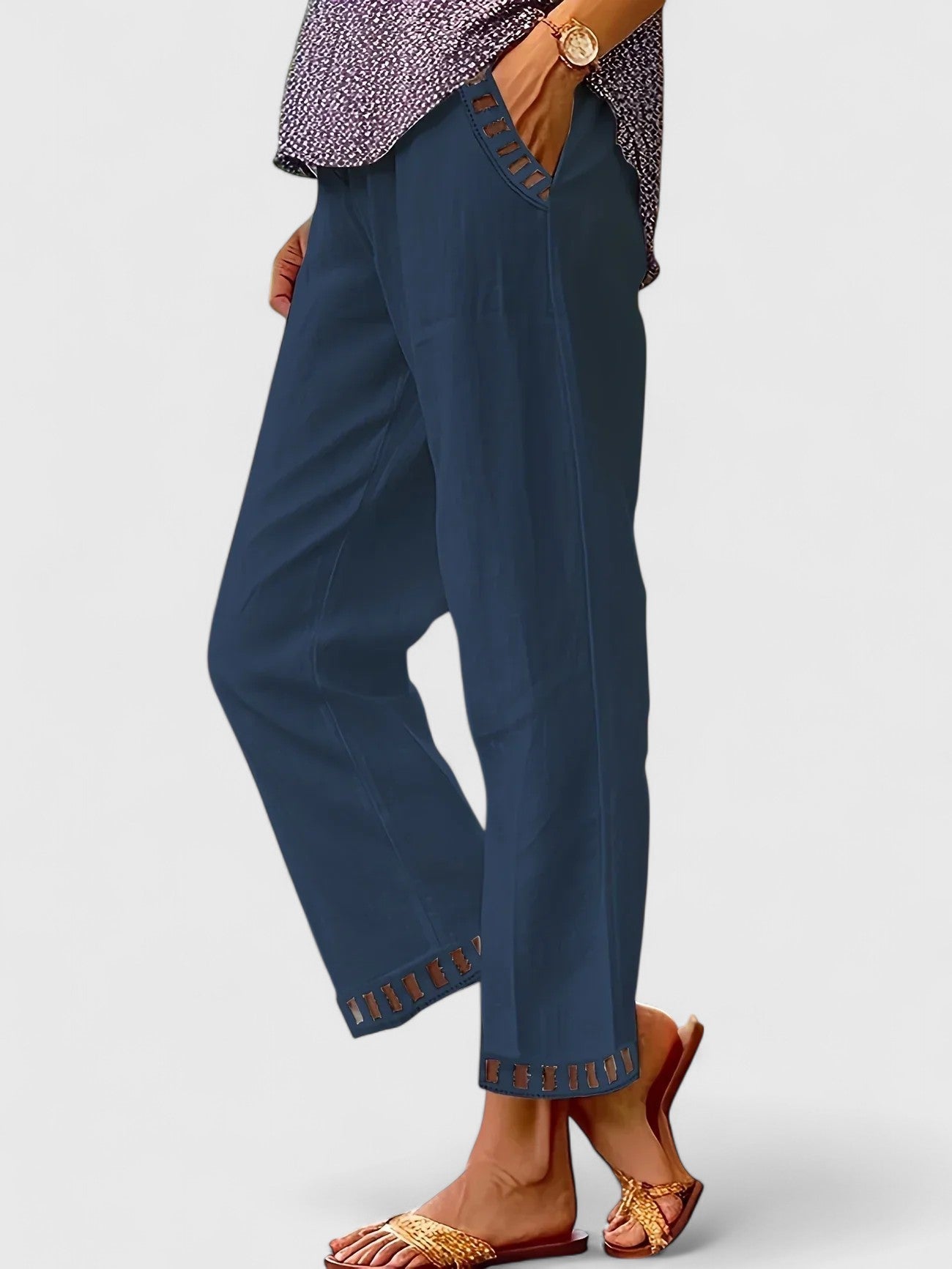 Women’s Light Summer Pants – Relaxed Ankle Fit