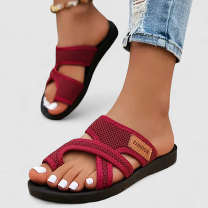 Casey | Women’s Orthopedic Slip-On Sandals with Textured Straps