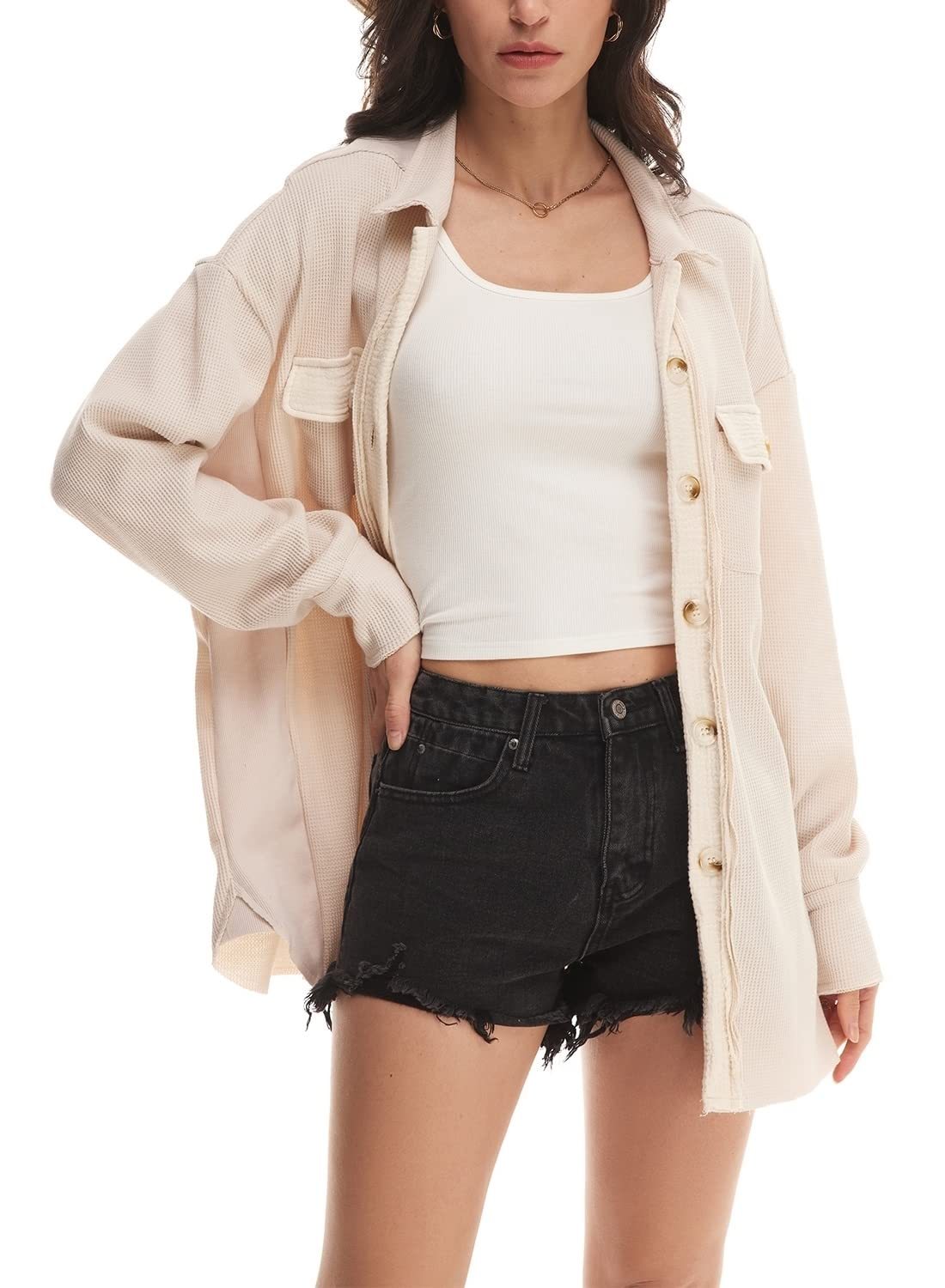 Arvessae | Women’s Button-Front Utility Summer Jacket