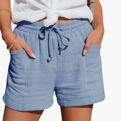 Elastic Waist Summer Shorts – Relaxed Casual Shorts for Women