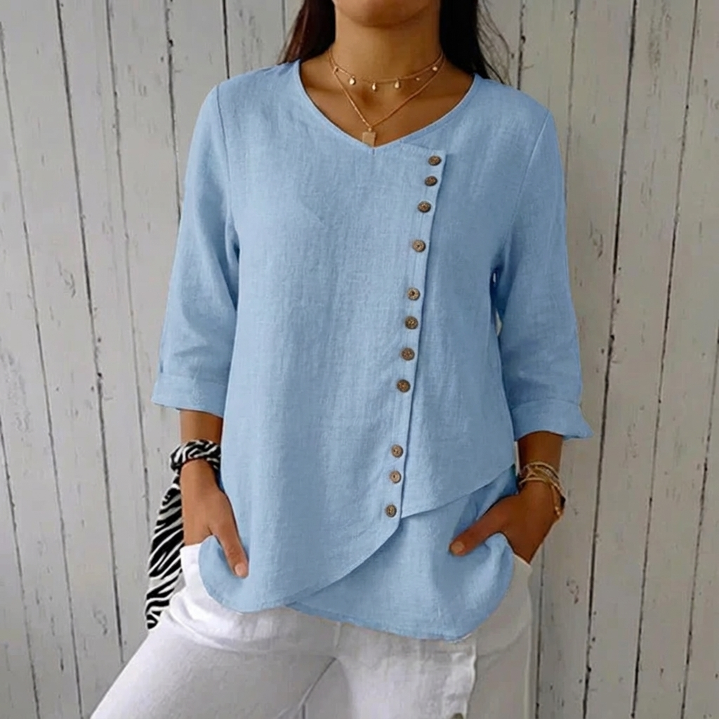 Calivéra | Women’s Button-Detail Summer Top