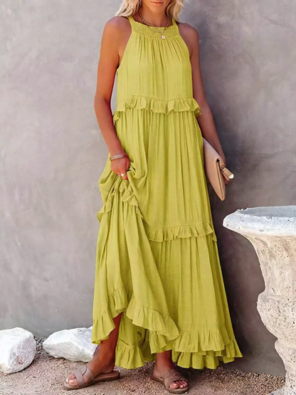 Elarisse | Women’s Sleeveless Tiered Maxi Dress