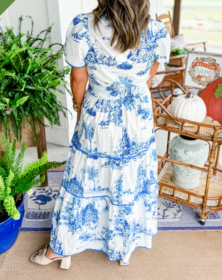 Serelune | Women’s Printed Tiered Maxi Dress