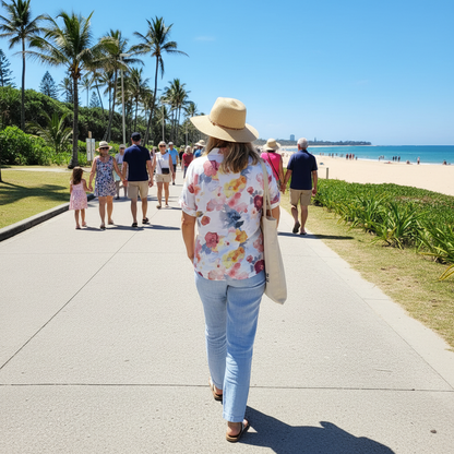Florivane | Women’s Floral Button-Front Summer Top