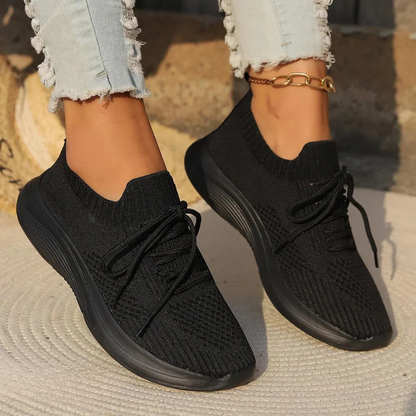 Women’s Orthopedic Sneakers with Lace-Up Design