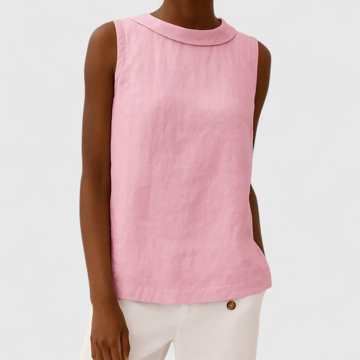 Women’s Summer Round Neck Top – Relaxed Everyday Blouse