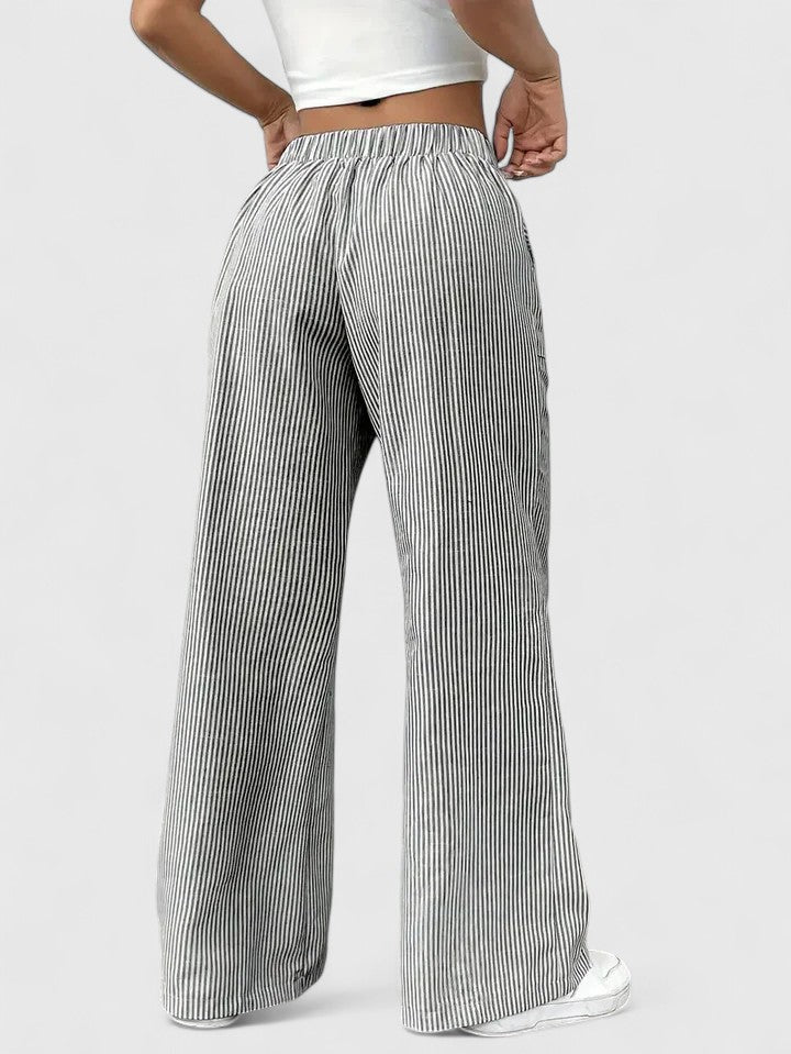 Women’s Boho Pants – Drawstring Relaxed Fit Trousers