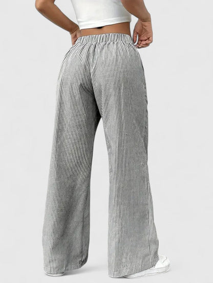 Women’s Boho Pants – Drawstring Relaxed Fit Trousers