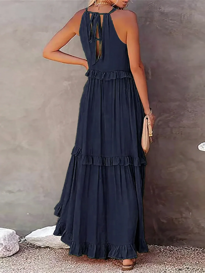 Elarisse | Women’s Sleeveless Tiered Maxi Dress