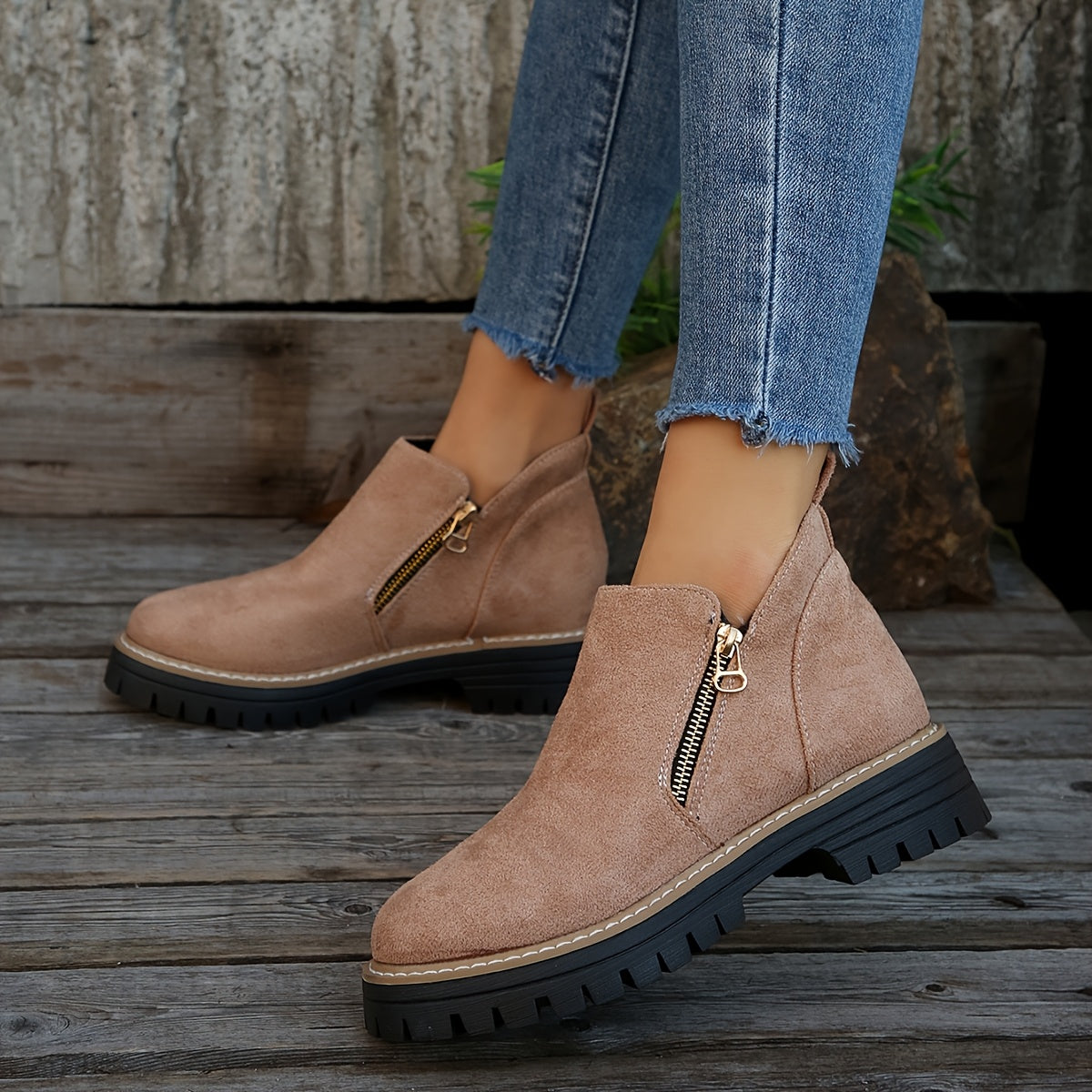 Jordan | Women’s Orthopedic Ankle Boots with Side Zipper