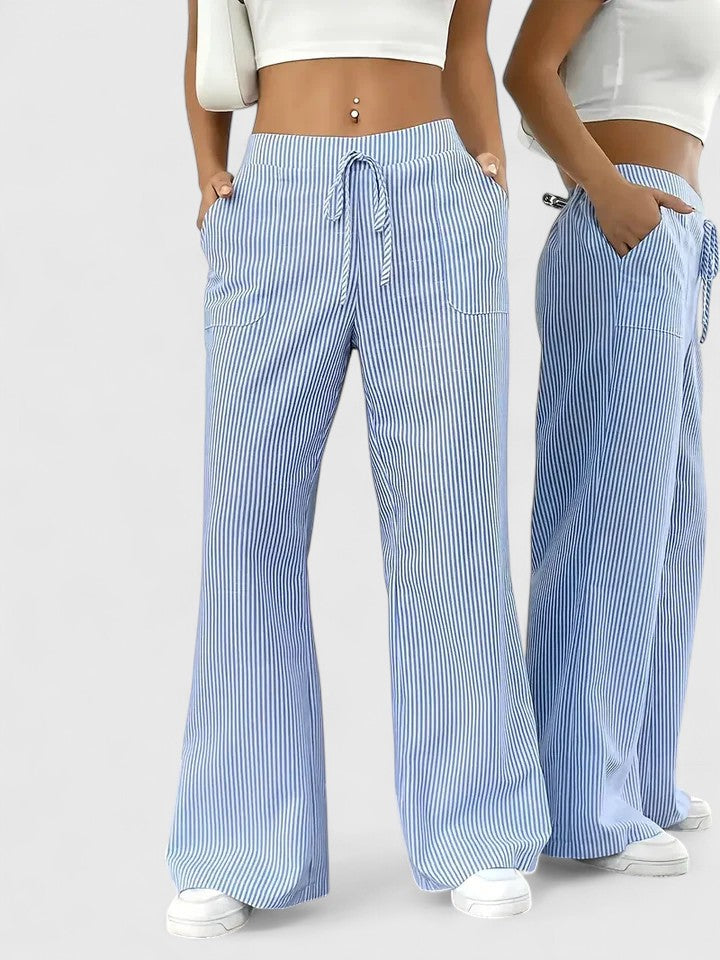 Women’s Boho Pants – Drawstring Relaxed Fit Trousers