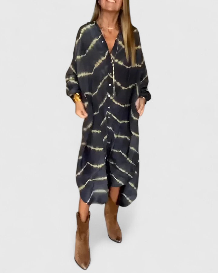 Arielle | Women’s Boho Button Front Maxi Dress
