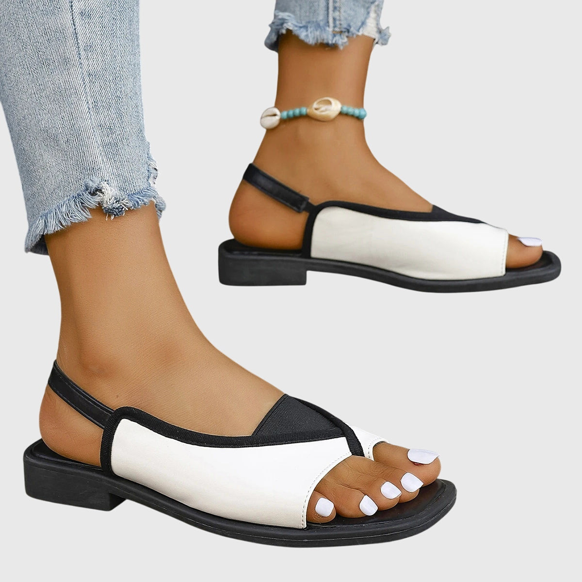 Women’s Orthopedic Slingback Sandals with Elastic Panel