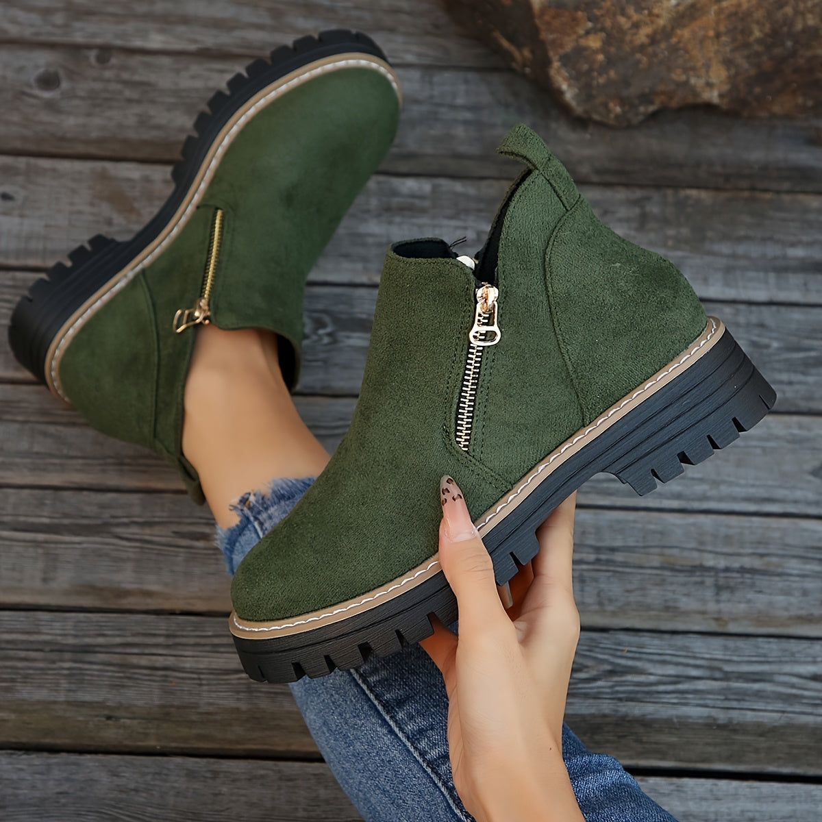 Jordan | Women’s Orthopedic Ankle Boots with Side Zipper