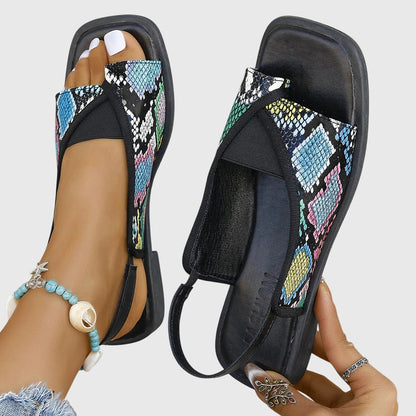 Women’s Orthopedic Slingback Sandals with Elastic Panel