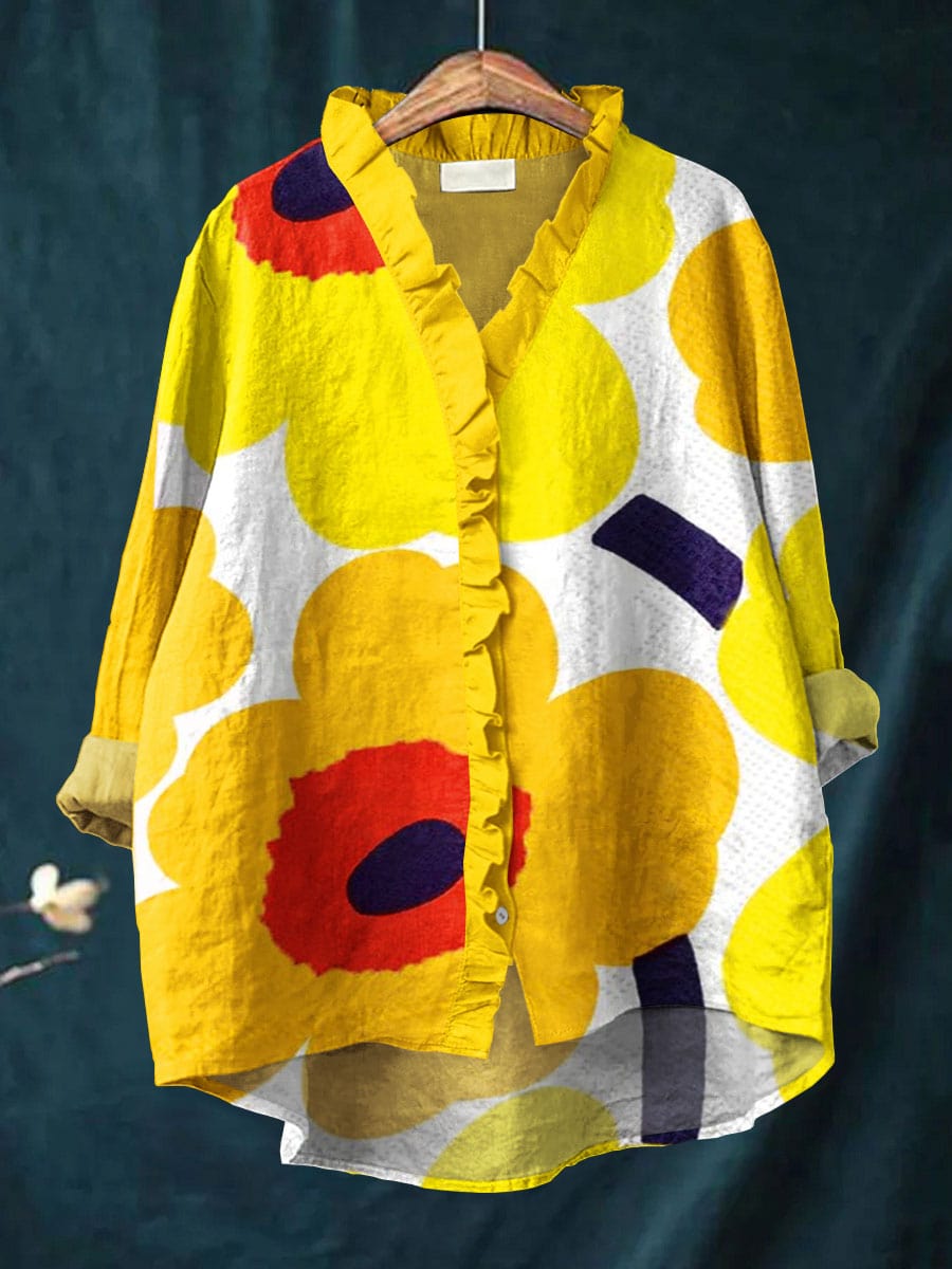 Ysolde | Women’s Floral Button-Front Blouse