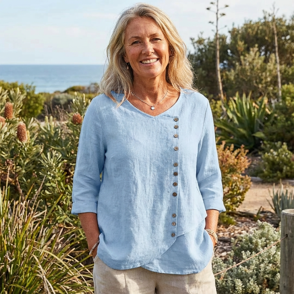 Calivéra | Women’s Button-Detail Summer Top