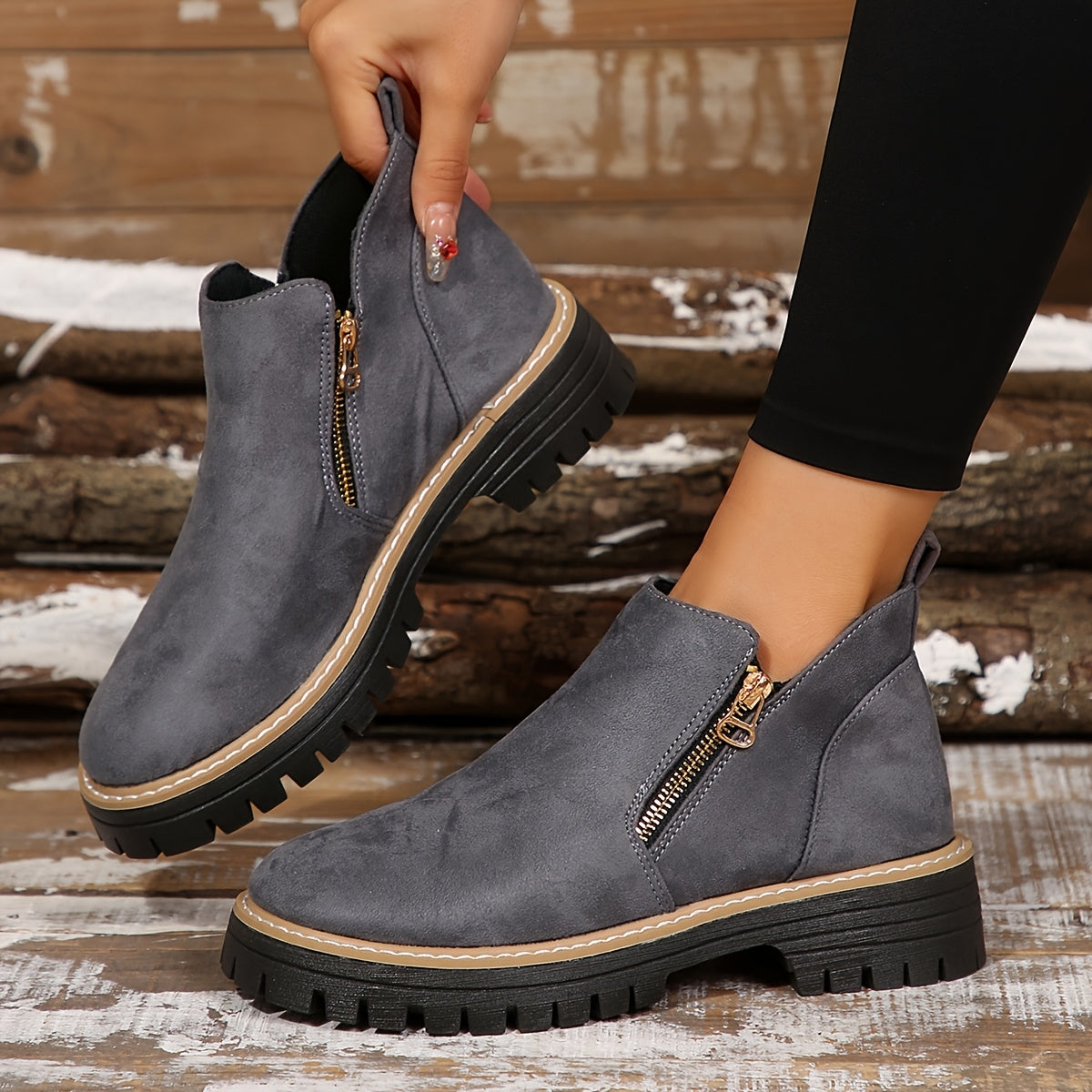 Jordan | Women’s Orthopedic Ankle Boots with Side Zipper