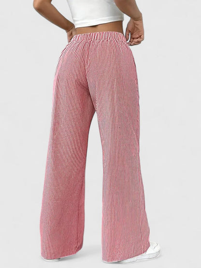 Women’s Boho Pants – Drawstring Relaxed Fit Trousers