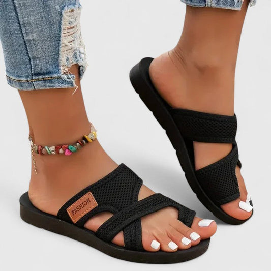 Casey | Women’s Orthopedic Slip-On Sandals with Textured Straps