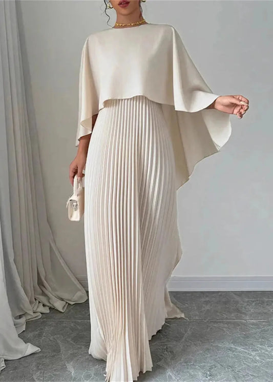 Elegant Pleated Maxi Dress