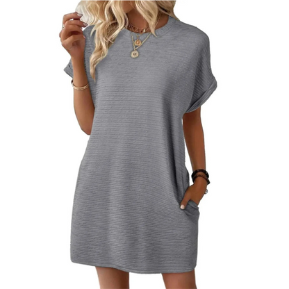 Sarah | Women’s Casual T-Shirt Dress with Pockets