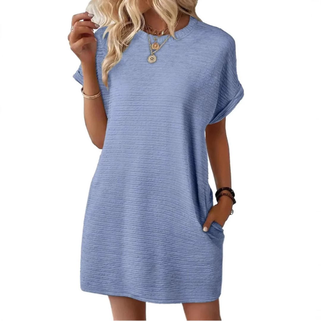 Sarah | Women’s Casual T-Shirt Dress with Pockets
