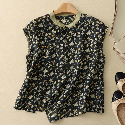 Rowan | Relaxed Floral Sleeveless Summer Top