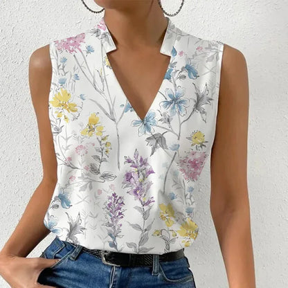 Calithea | Women’s Sleeveless Wrap Style Blouse