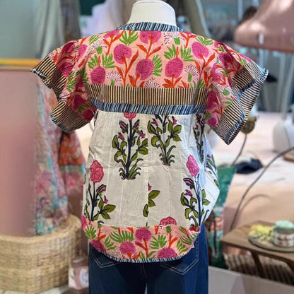 Floral Boho Blouse – Lightweight Summer Top for Women