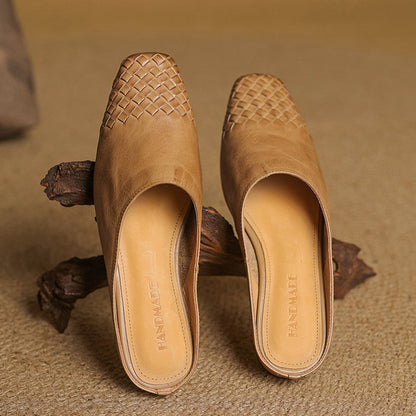 Velmirae | Women’s Woven Orthopedic Slip-On Slides