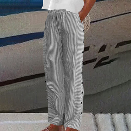 Lioren | Women’s Striped Cropped Summer Pants