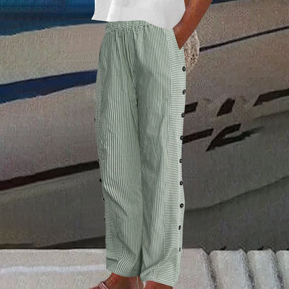 Lioren | Women’s Striped Cropped Summer Pants