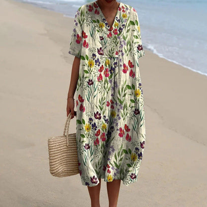 Zephyra | Women’s Floral Summer Midi Dress