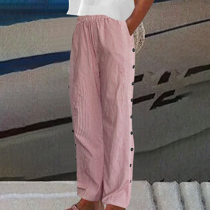 Lioren | Women’s Striped Cropped Summer Pants